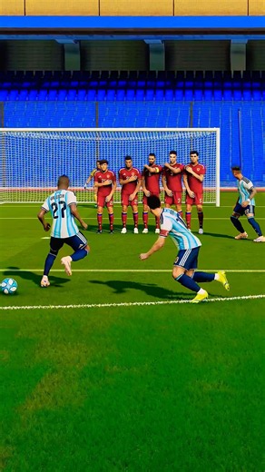 Jogadinha de Enner Valencia do Boca Juniors e Messi na Argentina 🇦🇷 #freekick #futebol #soccer