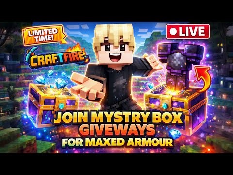 🎁100 MYSTRY BOX GIVEAWAY| Minecraft Live | 24/7 Minecraft SMP #shortsfeed #shortslive #minecraft #l