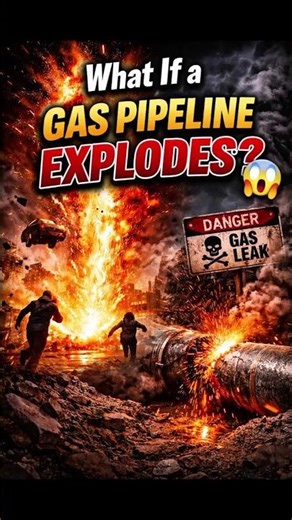 Gas pipeline Blast...You have seconds to escape!😨 #ytshorts #didyouknow #facts