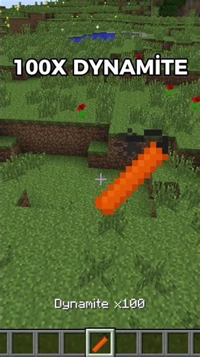 Minecraft 100X DYNAMİTE Explosion… 💥