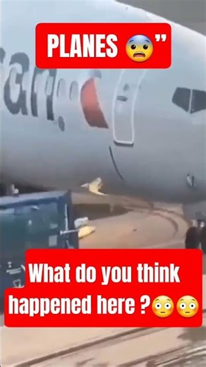 Airplane Tow Bar Snapped! 😳 What Happened Next?#shortvideo #viralreels #explore #trendingshorts
