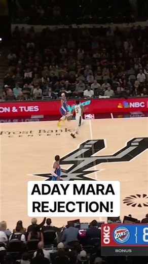 🏀🔥 ADAY MARA PROTECTS THE RIM & THROWS DOWN A MONSTER SLAM! 😤💥 | Basketball Highlights