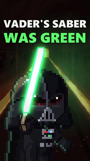 Darth Vader's Lightsaber Was Green (yes, he made it bleed) 🩸