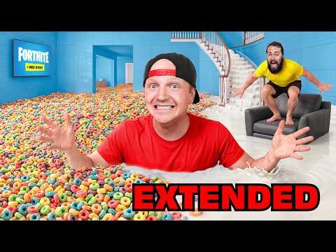 I Filled My House With CEREAL vs CHOCOLATE! - EXTENDED