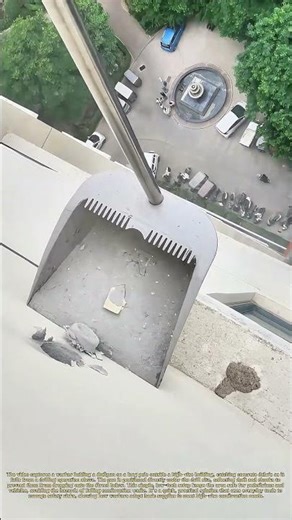 Catching the Debris: How Workers Prevent Falling Concrete From High Floors