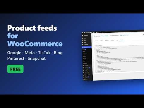 Universal Product Feed for WooCommerce – Free Google Shopping, Facebook & TikTok feeds