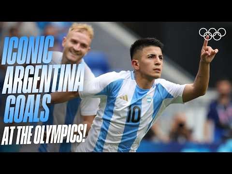 🇦🇷 Iconic Argentina Goals at the Olympics! #Football #WorldCup