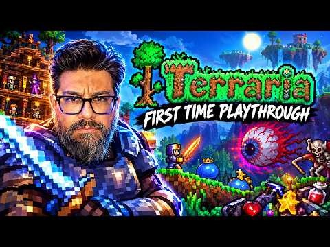 FIRST TIME PLAYING TERRARIA! | Going in Completely Blind