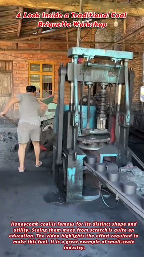 A Look Inside a Traditional Coal Briquette Workshop