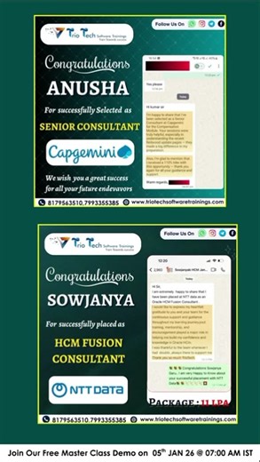 Oracle Fusion HCM Training with Placements | How Our Students Got Placed | No Coding IT Career