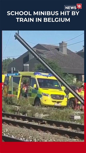 Several People Injured After Train And School Minibus Collide In Belgium | Train Crash | N18S