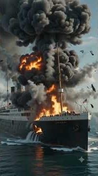 RMS Lusitania sank in just 18 minutes! What really happened? 🚢🌊 #Shorts