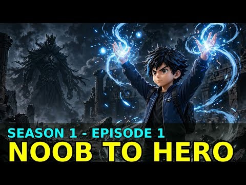 Level 0 to Hero Season 1 Episode 1 The Weak Gamer Unlocks a Hidden System! AI Animation