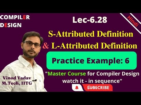 L6.28 | Examples: 6 | Compiler Design (CD)