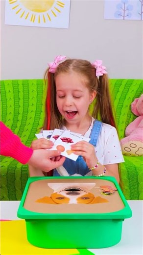 🐶 Do You Know What Puppies Eat? 🍖 DIY Fun Food Game