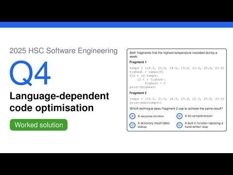2025 HSC Software Engineering Q4