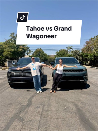 Dad’s Tahoe or Mom’s Grand Wagoneer? #chevy #jeep #cartok #CarReviewsTikTokContest #family @Chevrolet @Jeep