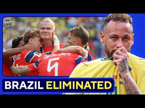 Brazil ELIMINATED from World Cup by Erling Haaland's brace for Norway