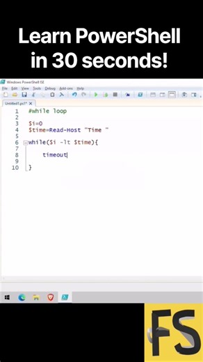 While Loop in PowerShell! #powershellscripting #powershell #programmingtutorial #coding #windowscmd