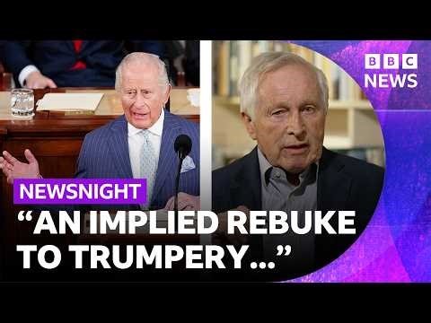 Jonathan Dimbleby responds to King Charles's “political” speech to US Congress