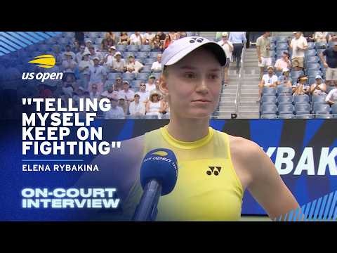 Elena Rybakina On-Court Interview | 2026 US Open Quarterfinal