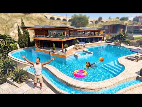 Franklin's SWIMMING POOL Upgrade in GTA 5!