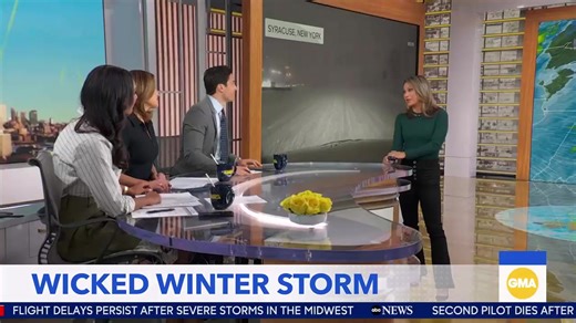 Wicked winter storms bring more than a foot of snow to the Great Lakes region and powerful winds to the I-95 corridor. Ginger Zee has the forecast. | Good Morning America