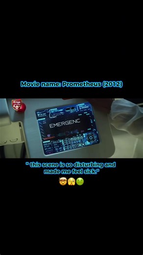 Movie Name : Prometheus (2012) this scene was brutal 🤢🫣🫣🫣 #moviescenes #movieclip #prometheus #alien #whattowatch