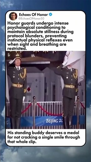 THE INSANE DISCIPLINE OF THIS OLYMPIC HONOR GUARD