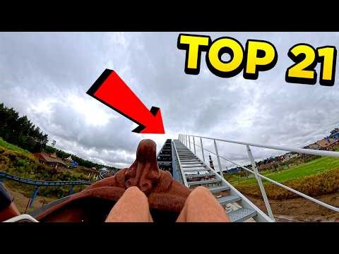 TOP 21 FASTEST ROLLER COASTERS IN POLAND | 2025 EPIC SMOOTH POV RIDES
