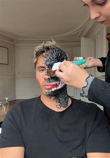 Venom makeup transformation: best Venom SFX makeup