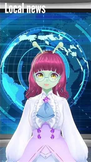 funny space alien Vtuber Raiko Star tells the local news 113