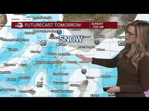Very cold air and snow move in for Sunday