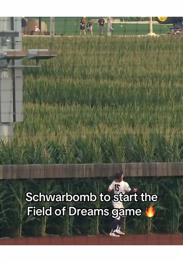 Kyle Schwarber leadoff homer Field of Dreams 2024