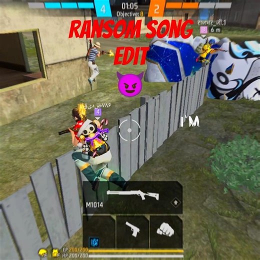 🔥 FREE FIRE ransom song edit | one tap headshot 😈 💥 #shorts