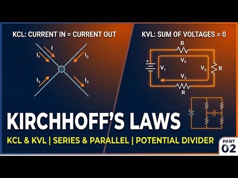 Part 2 : Kirchhoff’s Laws Explained | KCL & KVL in Series and Parallel Circuits | Potential Divider