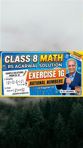 Class 8 Math Rs Agarwal solution Chapter 1 Excersize 1G