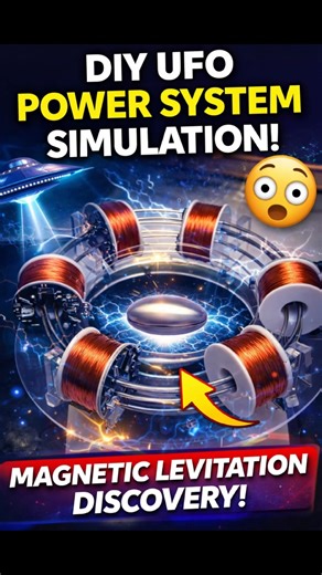 DIY UFO Power System 😱 Magnetic Levitation Experiment #shorts #physics #science #physicsshorts