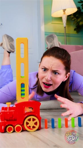 123 GO!のドミノ列車の楽しさを直せますか？ 🚂✨ #123GO #キッズゲーム #一緒に遊ぼう
