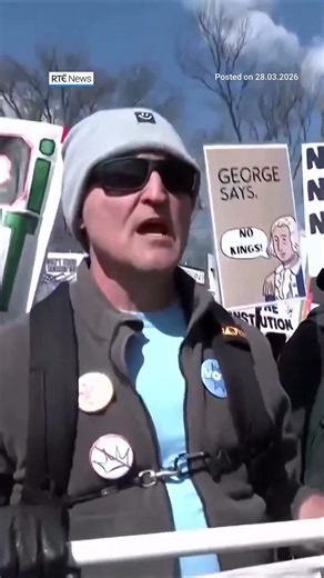 Anti-Trump protests taking place on ‘No Kings’ day in US #RTÉNews #US #donaldtrump