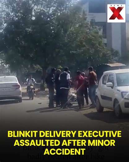 A shocking case of road rage has surfaced in which a Blinkit delivery executive was allegedly brutally beaten by a car driver and a co-passenger following a minor collision. The incident, caught on video and widely shared online, has sparked outrage and renewed concerns over rising aggression on roads and the safety of delivery workers. Authorities are expected to take action after the video went viral. #RoadRage #Blinkit #DeliveryExecutive #ViralVideo #PublicSafety #IndiaNews | NewsX
