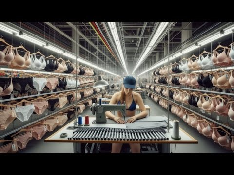 Inside the Women’s Undergarments Factory | From Fabric to Finished Lingerie (Full Process)