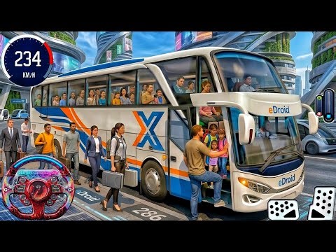 New Bus Simulator 2026 - Passenger Pickup & Drop Long Drive City Tour - Bus Game Android Gameplay