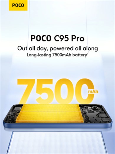Running out of battery again? 👀 Not this time. Stay tuned for POCO C95 Pro #POCO #ComingSoon #POCOC95Pro #Viral