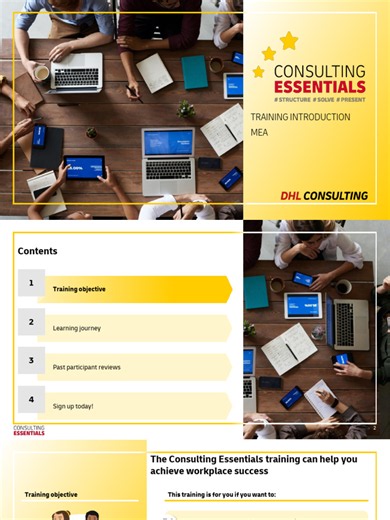2025 Consulting Essentials Training Introduction MEA 2.5 Days