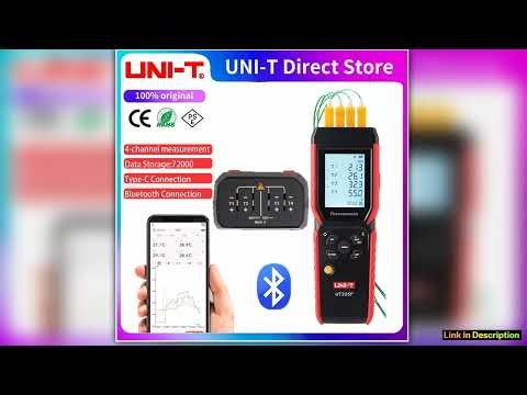 UNIT UT325F Digital Thermometer 4 Channel Temperature Data Logger K J T E R S N Type Thermocouple T