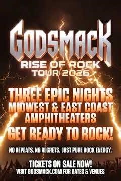 Godsmack Rise of Rock Tour 2026: Three Epic Midwest & East Coast Amphitheater Nights