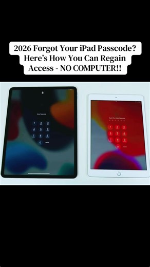 iPad Passcode Forgotten? Regain Access NO COMPUTER 2026