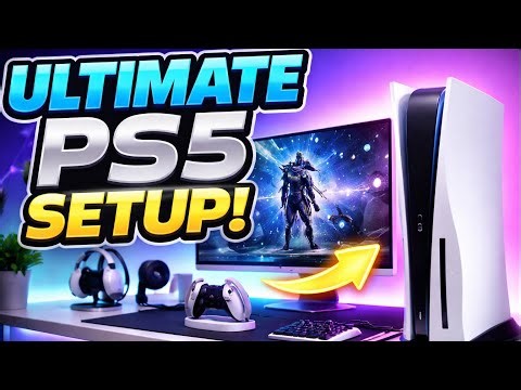 Ultimate PS5 Setup Tour 🎮 Clean & Minimal Gaming Setup! How to setup Playstation 5| 