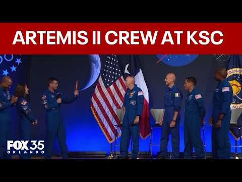 Artemis II astronauts visit Kennedy Space Center after historic moon mission